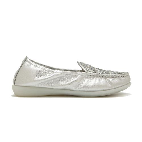 Giày Lười Nữ Pazzion 898-3 - SILVER - Màu Bạc Size 34-1